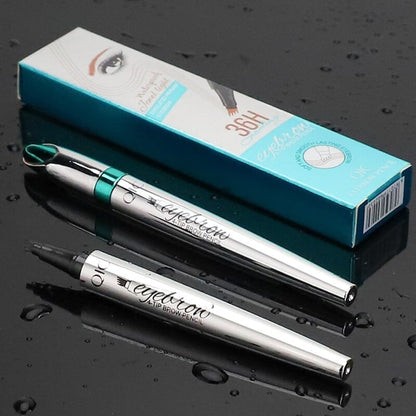 Caneta para Sobrancelhas 3D à Prova d'Água Microblading com Ponta de 4 Garfos tipo Tatuagem