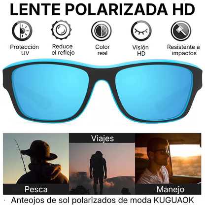 ⏰Anteojos deportivos masculinos 2026 para exteriores con lentes polarizadas antirreflejo