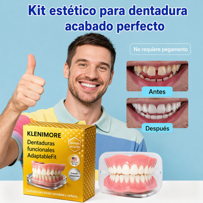 Prótesis dentales superiores e inferiores realistas - Reemplazo dental con aspecto natural