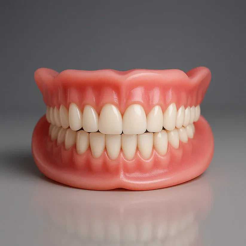 Prótesis dentales superiores e inferiores realistas - Reemplazo dental con aspecto natural