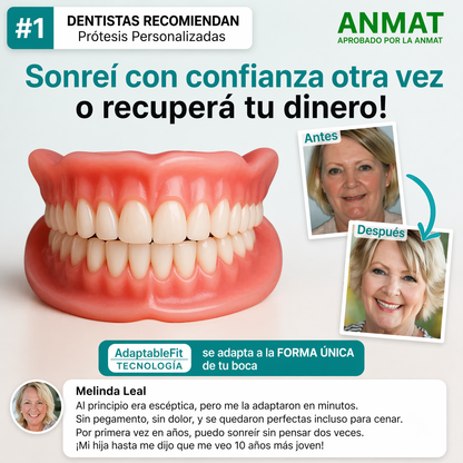 🎁🌎Ends Today: 70% OFF! ⏰meleval® Medical Full Denture with Strong Suctiond🦷Obtain American Dental Association (ADA) Certification