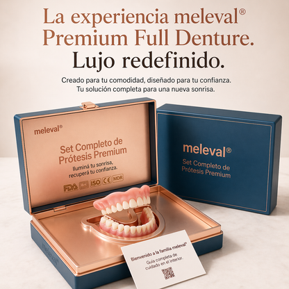 🎁🌎Ends Today: 70% OFF! ⏰meleval® Medical Full Denture with Strong Suctiond🦷Obtain American Dental Association (ADA) Certification
